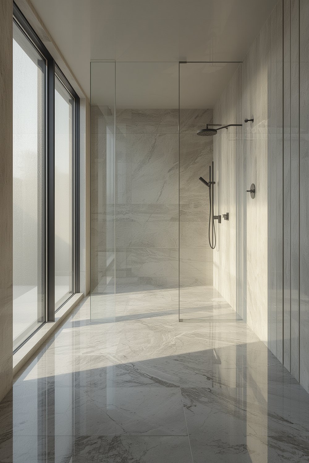 Curbless shower - Illustration 1