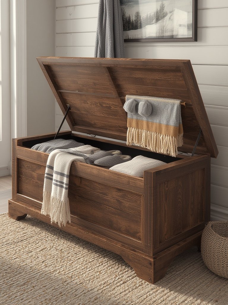 storage bench in action