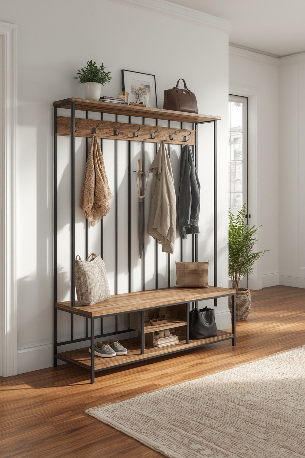 hall tree product view