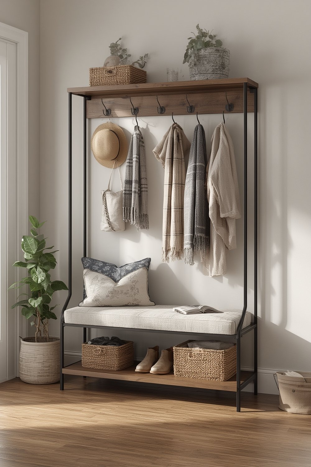 hall tree product view