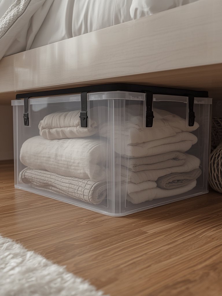 underbed storage in action