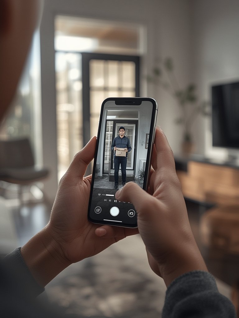 video doorbell in action