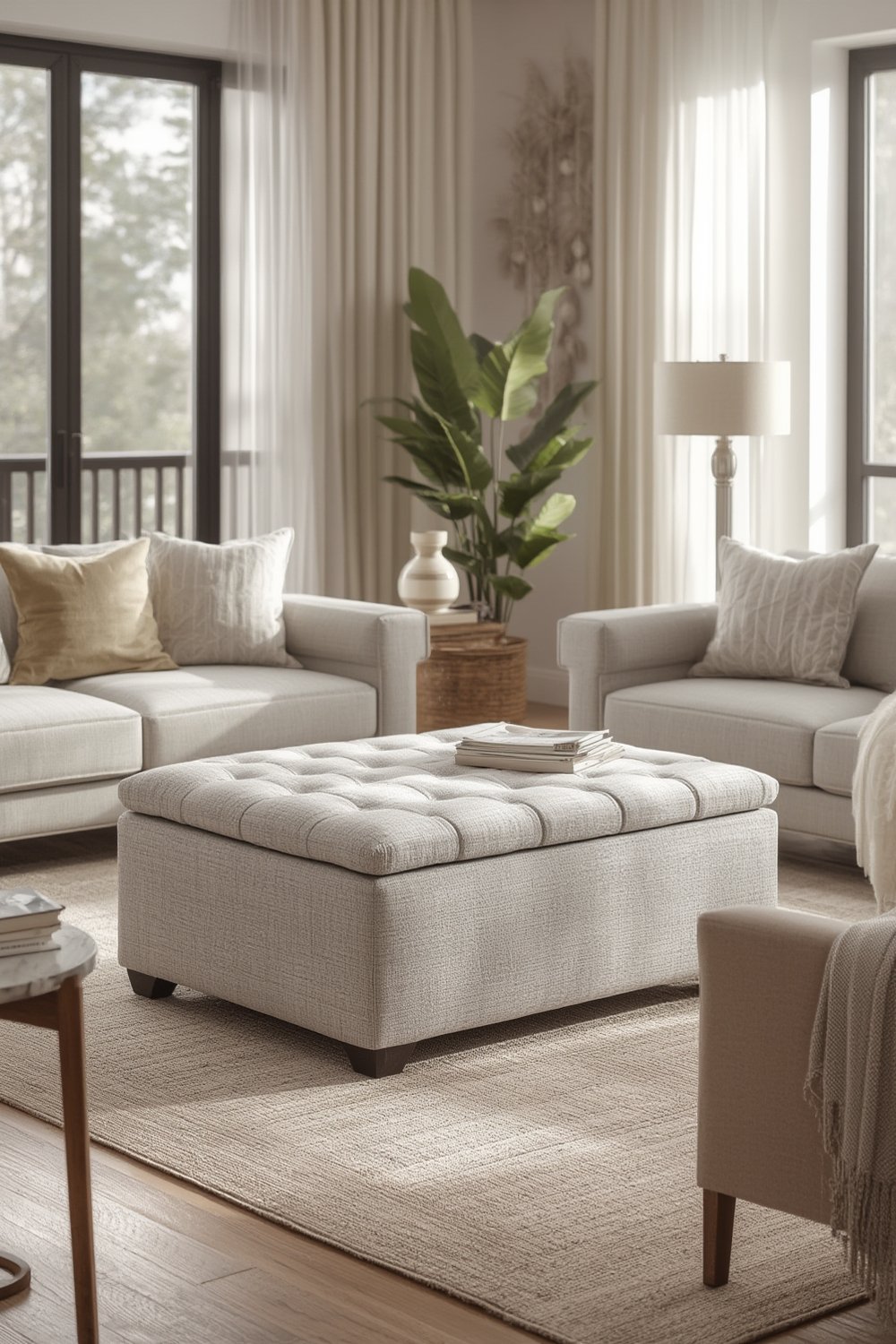 storage ottoman product view